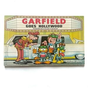Vintage 1987 Garfield Goes Hollywood Comic Book Orange Cat Jim Davis Cartoon 80s